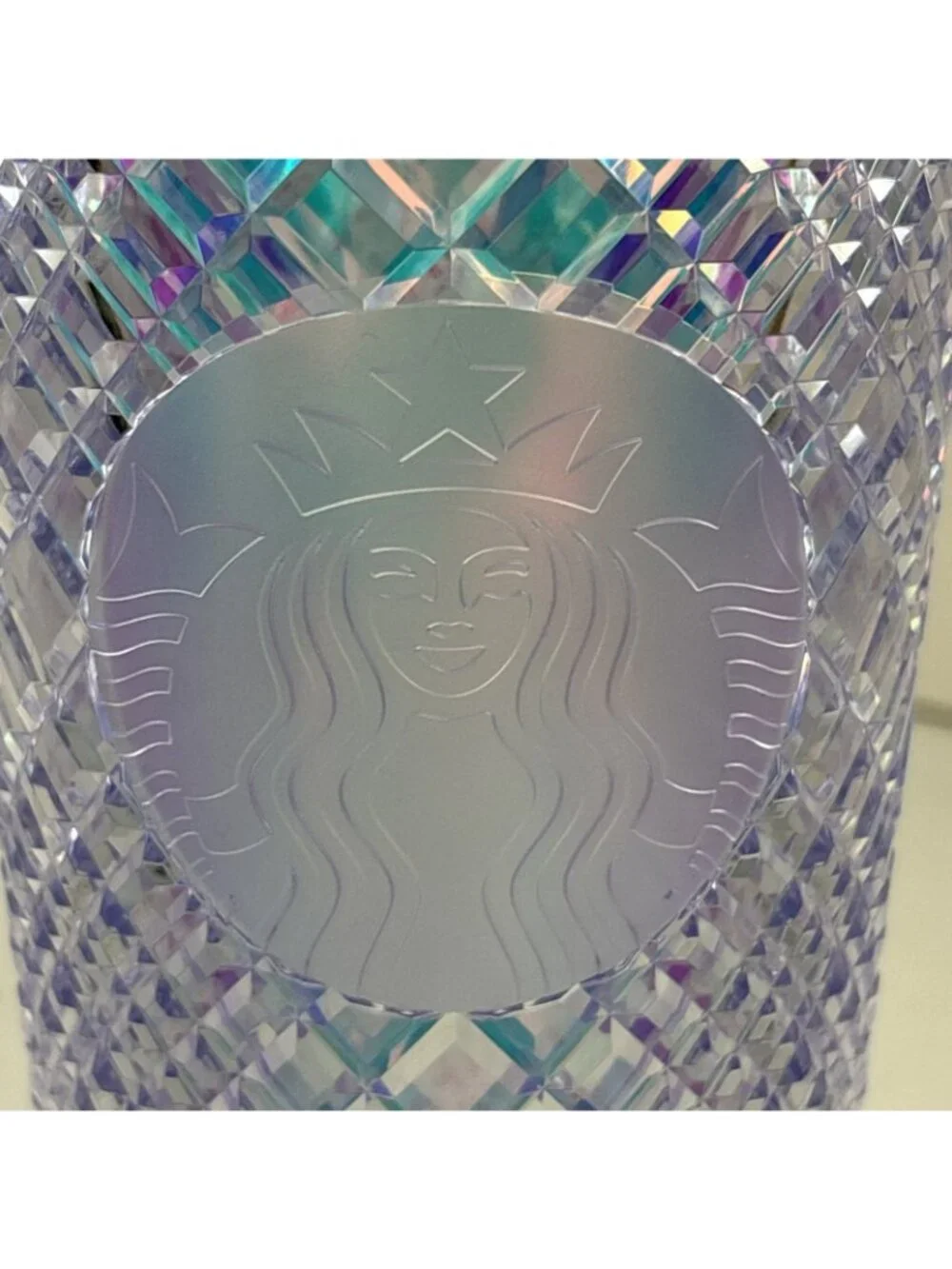 Starbucks Crystal Unicorn Jeweled Cup Iridescent Studded Tumbler 24oz (no straw)
